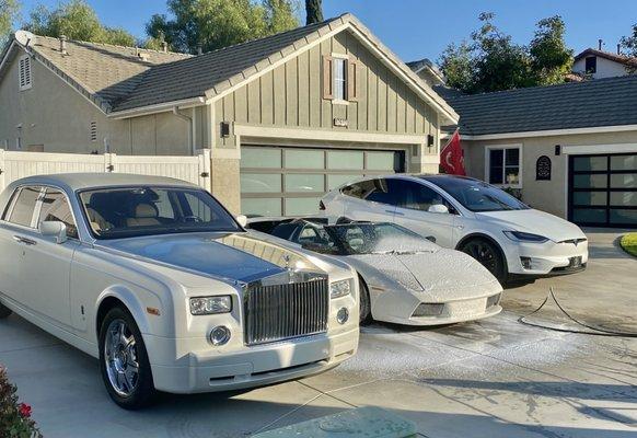 Rolls Royce Phantom  Lamborghini Murcielago Tesla Model X