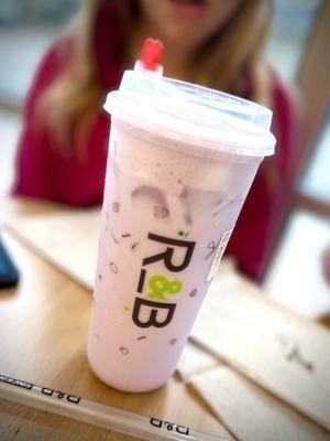 Taro Milk Tea with Taro Cheese Foam