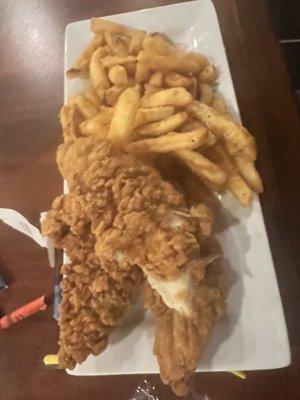 Kids chicken tenders. It's a tender. It's good. 'nough said