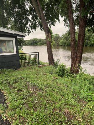 Literally on the edge of the Rock River