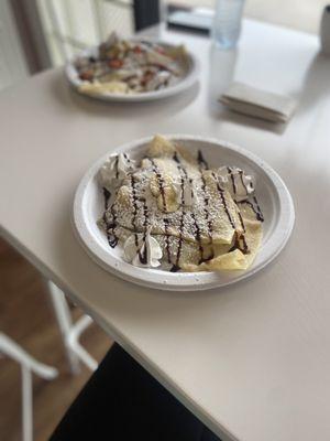 Banana nutella crepe