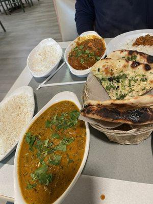 Chicken Saag and Mango Chicken