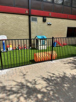 Special outside separate playground for our youngest children.