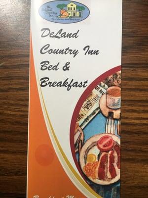 Breakfast Menu