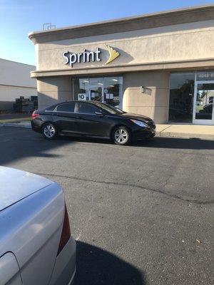 Car parked in the same spot I was in and was allowed to Park there- just not me.