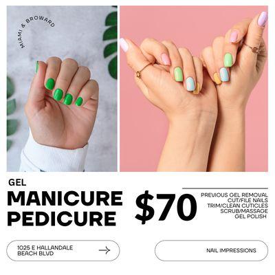 CHEAP MANICURE PEDICURE / MANI PEDI / VIETNAMESE OWNED NAIL SALON / HALLANDALE / AVENTURA