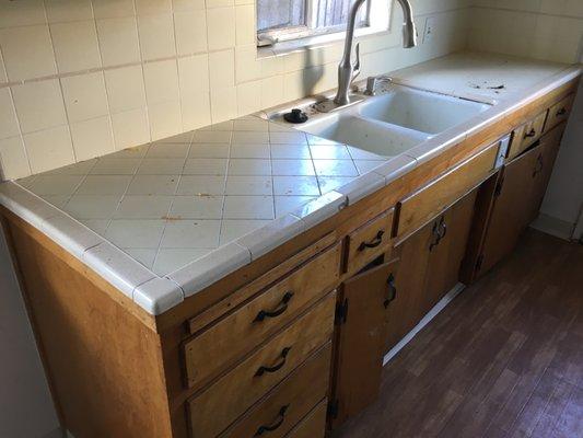 Old cabinets looked terrible