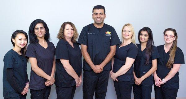 Dr, Patel and his dental team