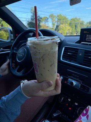 Pumpkin cold brew made with milk when it's not supposed to have any milk in it