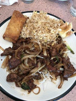 Mongolian beef has lots of meat!