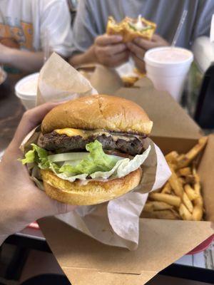 Dean's Burger with Fries