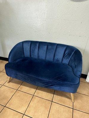 Small couch in waiting area