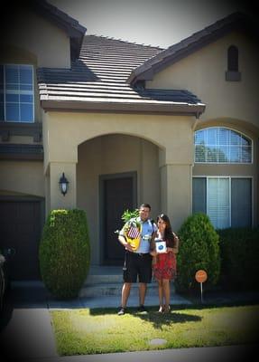 First Time Home buyers that purchased their dream home with a VA Loan.