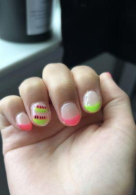 watermelon nails