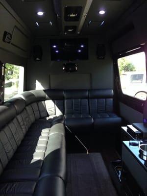 2014 Mercedes Sprinter Luxury Limo Van Interior