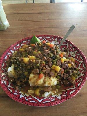 Ugali and Sukuma beef.