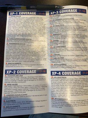 Photo of the pamphlet to show coverage.