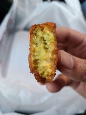 Broccoli and cheddar bite