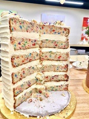 Funfetti TowerCake in the Diner