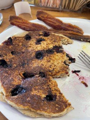 Delicious blueberry pancakes