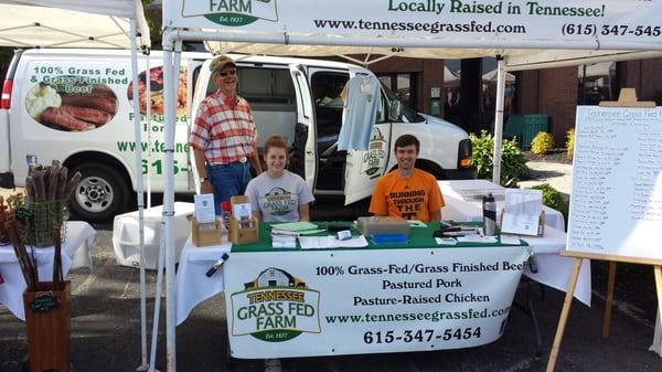 We participate in three farmers markets each week! Find us in Clarksville, Murfreesboro, and Nashville! Visit www.tngrassfed.com!