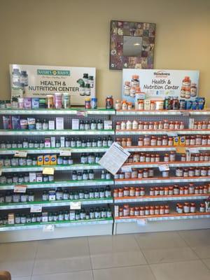 Vitamins section