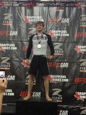 Brown Belt John Diggins Winning FIRST PLACE in the Advanced division  against THREE BLACK BELTS