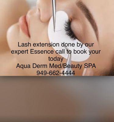 Lash extension with organic glue and best quality lashes