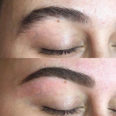 Brow shaping and fill with our beloved Kelly Baker Brow products!