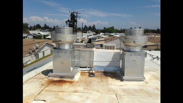 Kitchen Exhaust Hoods at Hangout Too in Huntington Beach, CA