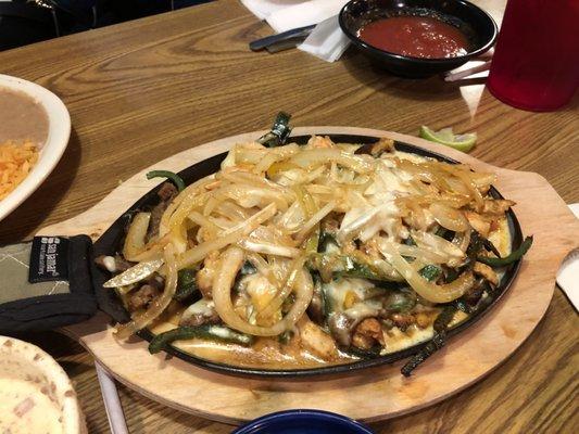 Cheese Poblano Fajitas