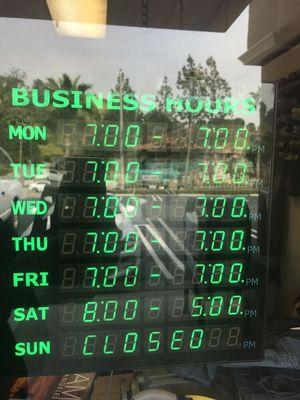 Business Hours