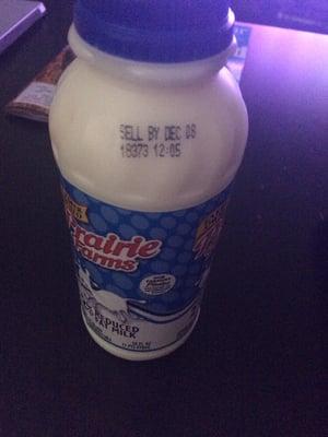 I purchased milk on 12/14/14 and this is what they gave me... Not great.  Pretty expired.