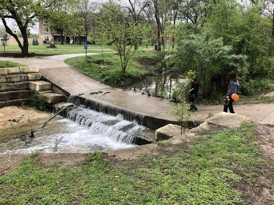 Crossing to hole #3 after several days of rain!