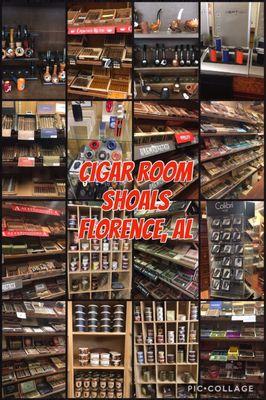 Screenshots of all the incredible products at The Cigar Room Shoals in Florence, AL.