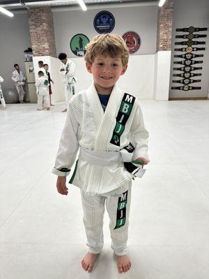 John the day he got his first stripe.