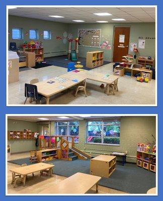 We have two toddler rooms that help foster the vast growth and rapid changing experiences for that age group.