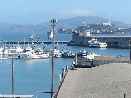 Looking out the window of 2801 Leavenworth Street. Beautiful views in San Francisco.