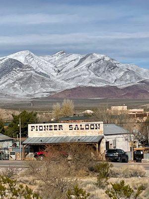 Pioneer Saloon in winter