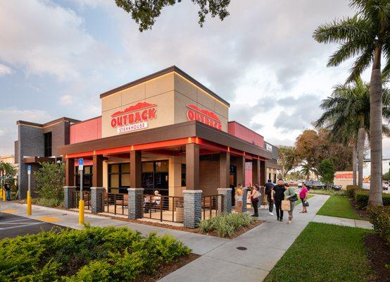 Outback Steakhouse at Westland Mall is very popular with local residents.