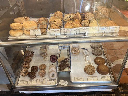 Baked goods display