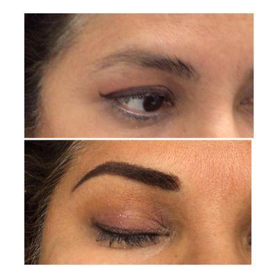 Ombré powder brows by Afsaneh