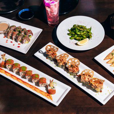 Order a spread with something to excite everyone. Come in and Go Wild with our unique rolls, Shareables and cocktails.Photo