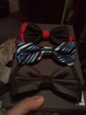 Cute bow ties! Range in price. These were $14 each