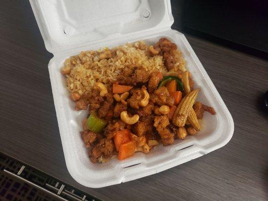 Cashew chicken takeout