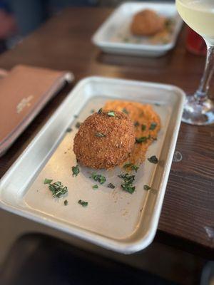 Arancini carbonara