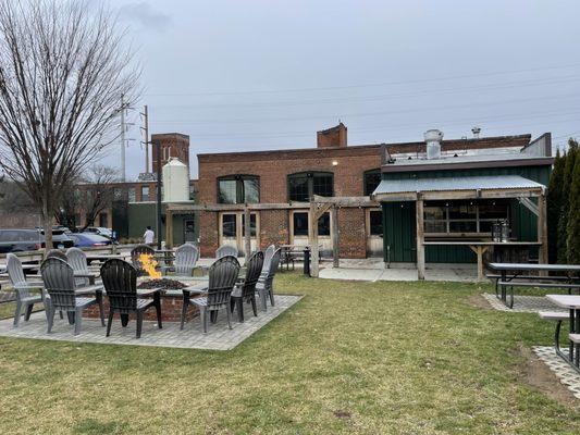 The outdoor Biergarten