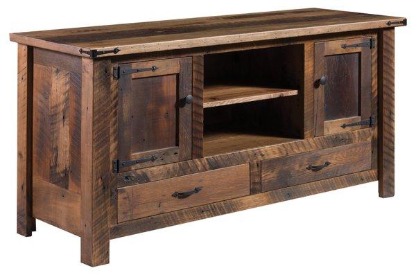 Kimbolton 60" TV Cabinet made from re-claimed Barnwood!