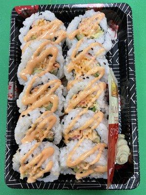 Spicy California roll 10 pc $6.99