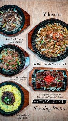 Sizzling Plate List